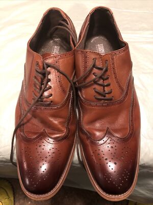 Stacy Adams Brown Leather Wingtip Oxfords Stacy Adams Synergy Brown Men main image 4