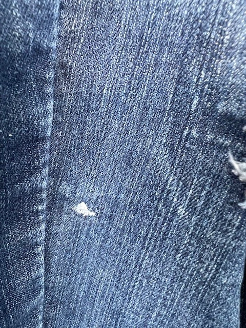 Pantalones de mezclilla ajustados con curvas de tiro alto Kylie! iT talla 14 azul desgastado Foto 3 de 4