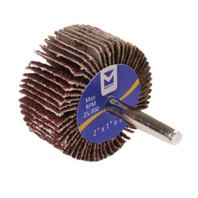2'' X 1'' MOUNTED FLAP WHEEL 60 GRIT MAX RPM 25,000 363060 6 PACK