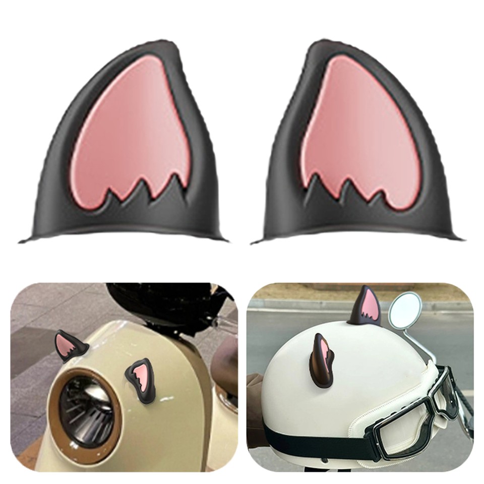 Helmet Decoration Ear Removable Accessory Motorcycle Cat Decorations