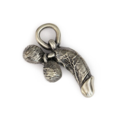 LINSION Details Phallus Phallic Mens Cupronickel Biker Punk Pendant CP20D JP