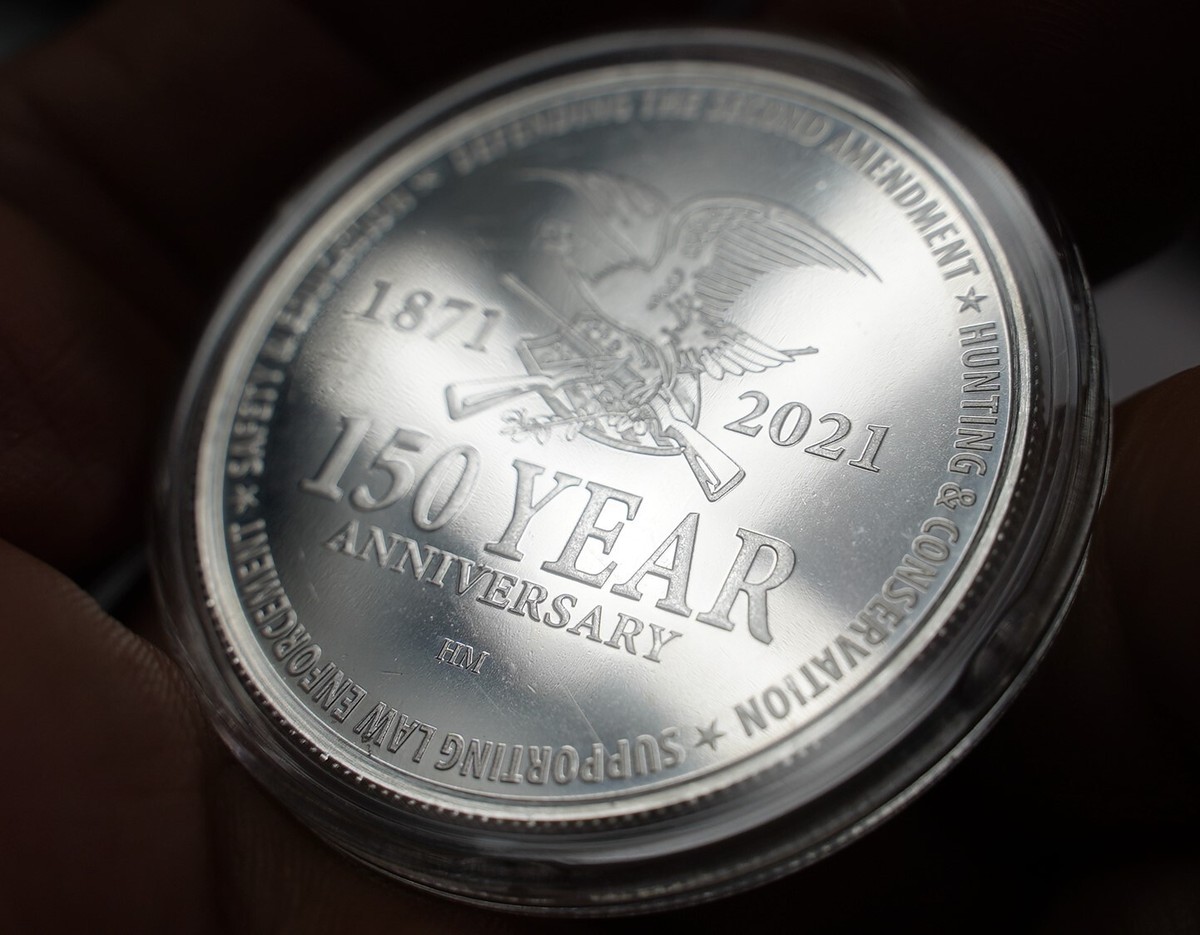 2021 NRA 150 Year Anniversary 1oz 999 FINE silver round C243 | eBay