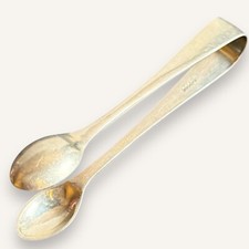 Coin Silver Sugar Tongs