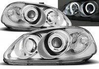 Scheinwerfer Paar Honda Civic 95-99 Angel Eyes Chrom