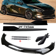 Front Bumper Rear Lip Spoiler Side Skirt For Mazda3 Mazda Speed Hatch Gloss Front Bumper Rear Lip Spoiler Side Skirt For Mazda3 Mazda Speed Hatch Gloss