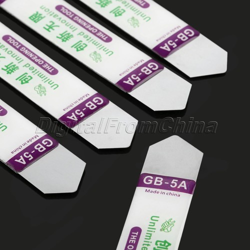 5Pcs Metal Blade Soft Thin Pry Spudger Phone Tablet Opening Tools For iPhone - Picture 6 of 10