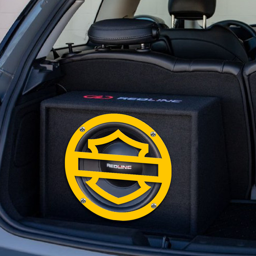 1pc FLAT Audio Protective Grill HD Woofer Protect Mesh Speaker Cover YOUR LOGO - Picture 3 of 6