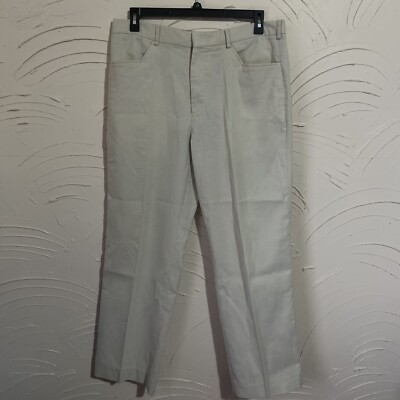 Perry Ellis Striped Khaki 80s Miami Dress Pants Size 36 X 32 | eBay