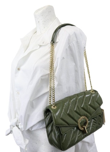 Bolso Bandolera SANDRO Yza Para Mujer TALLA ÚNICA Cuero Caqui Encadenado
