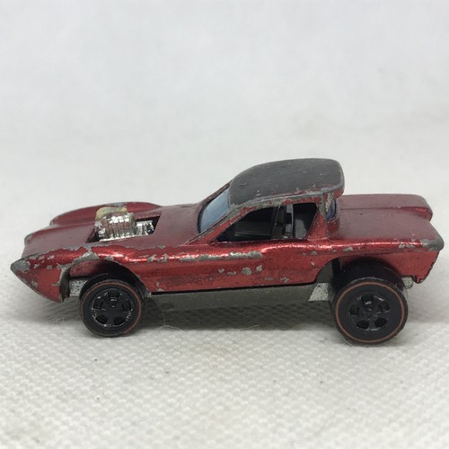 Hot Wheels Redline Python 1967 Red Gray Int. Made In Hong Kong W/Button - Picture 2 of 12