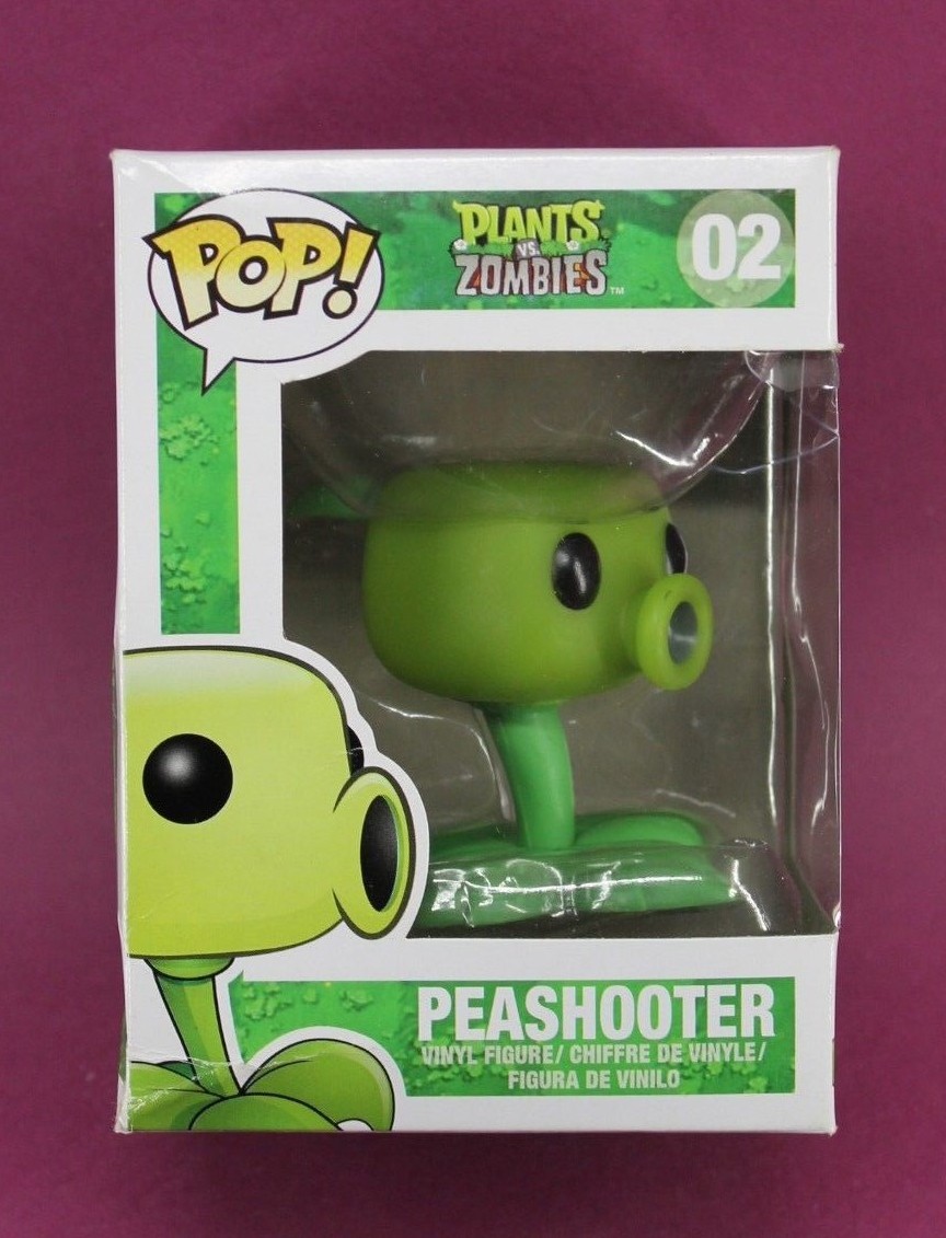 FUNKO POP GAMES PLANTS VS ZOMBIES #02 PEASHOOTER (DAMAGED