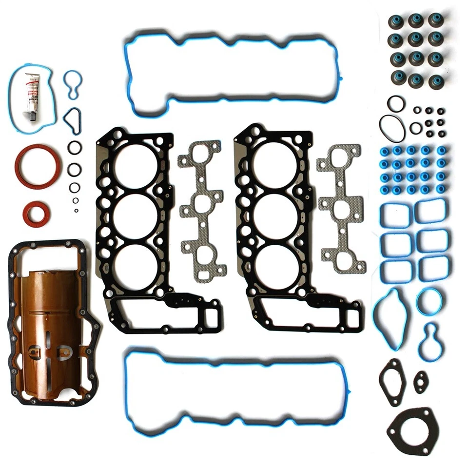 Juego de culata de junta completa ECCPP para 05-12 Dodge Ram Dakota Durango Jeep 3,7 L VIN K Foto 2 de 4