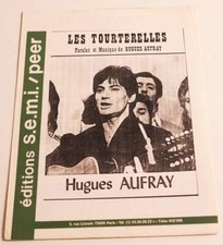 Partition sheet music HUGUES AUFRAY : Les Tourterelles * 60's