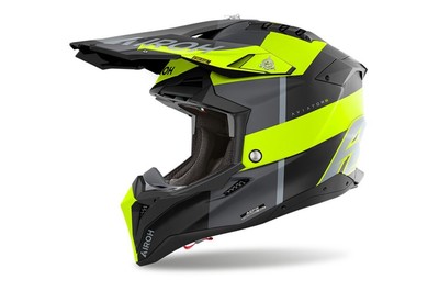 Off-Road Helmet Airoh AVIATOR 3 MONARCH Yellow Matt
