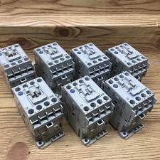 Lot Of 7-Allen Bradley 700-CF Contactors, 120 Coil Voltage, 4 W/ 100-FSC280