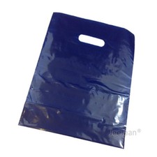 PLASTIC CARRIER BAGS COLORED GIFT SHOP STRONG PATCH HANDLE BAG BOUTIQUE RETAIL