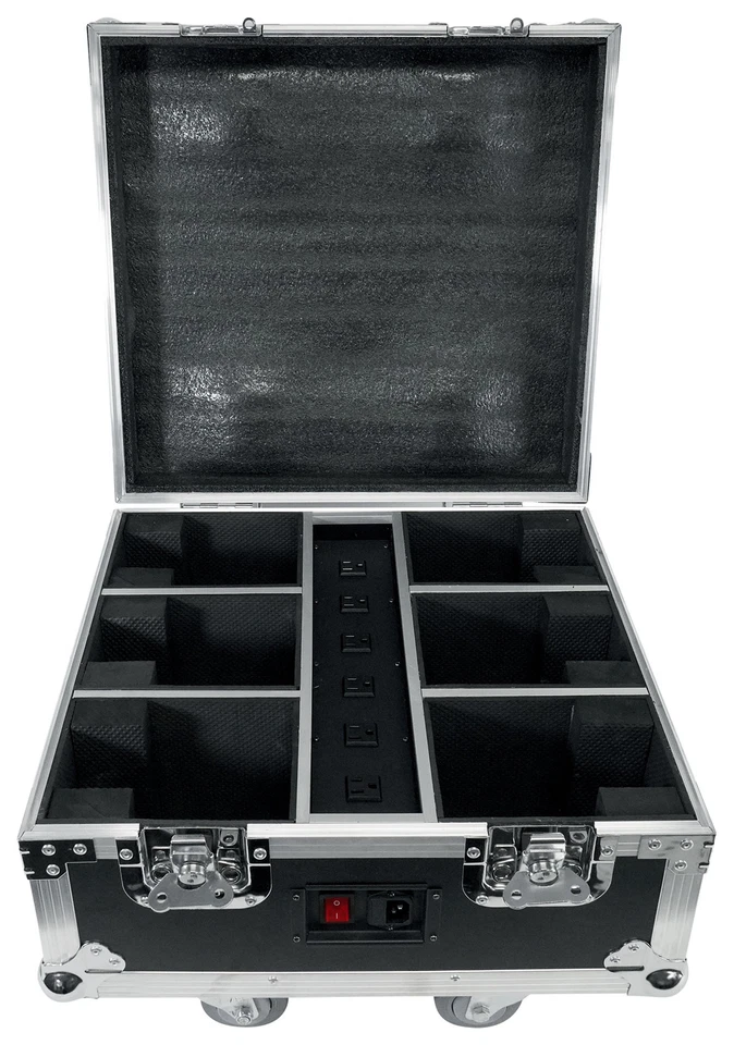 Rockville RF WEDGE PACK WHITE (6) Battery Wireless DJ Wash Lights+RF Remote+Case - Image 2 of 4