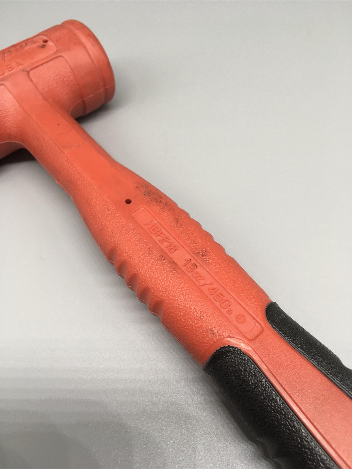 SnapOn Dead Blow 16Ounce Soft Grip Hammer HBFE16 Red eBay