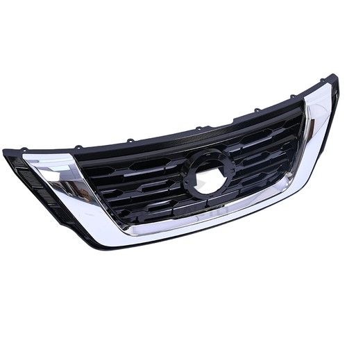 Front Bumper Grille Upper Grill Assembly Chrome For 2017-2020 Nissan Pathfinder - Picture 3 of 14