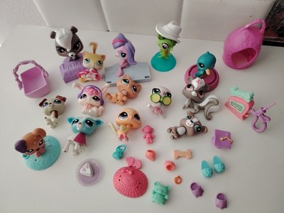 Hasbro Littlest Pet Shop Sammlung Konvolut Figuren mit Zubehör, Magnetfigur