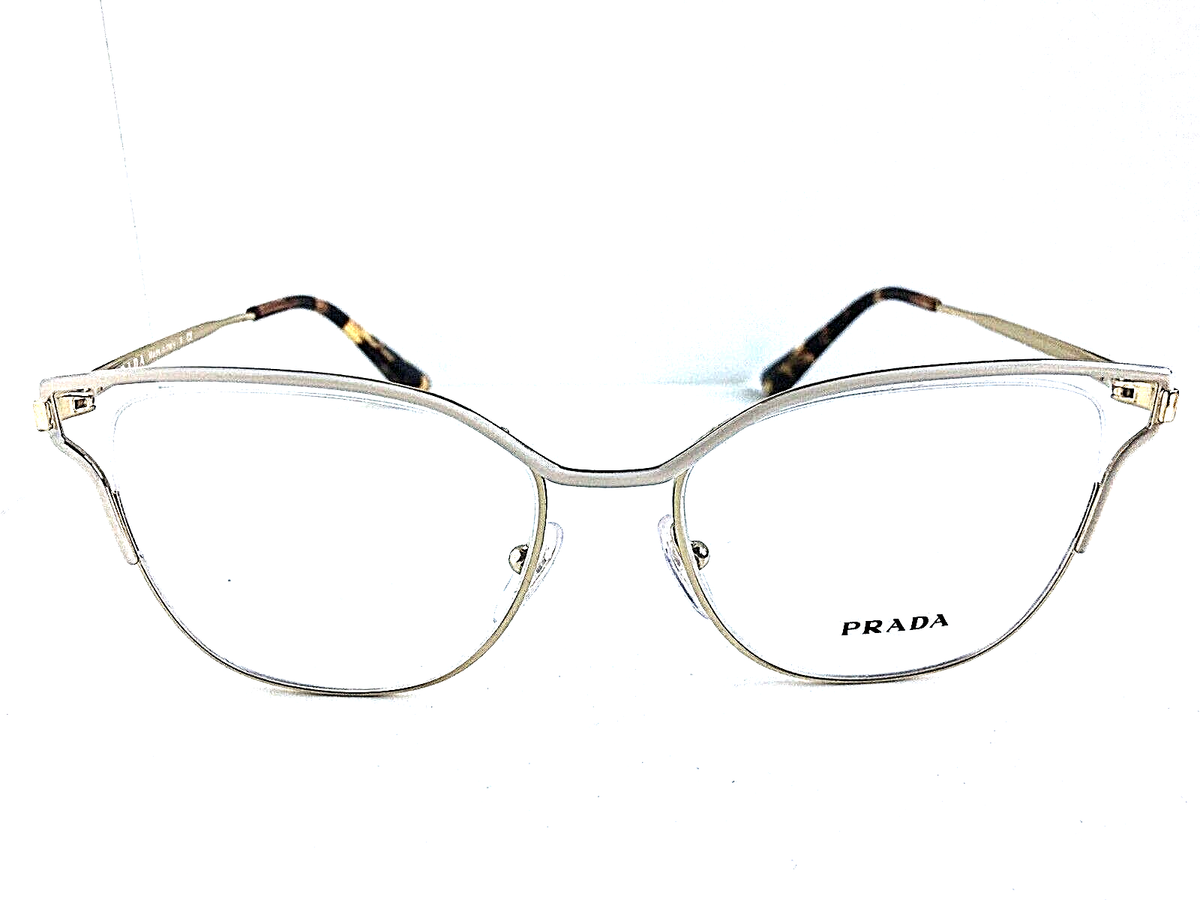 Authentic PRADA VPR 54U SL4-1O1 51mm White Oversized Women's