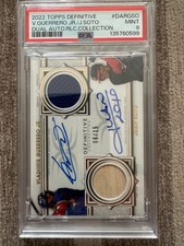 2022 Topps Definitive Vladimir Guerrero Jr. Juan Soto Autograph PSA 9