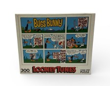 Vintage 1992 Looney Tunes Bugs Bunny 300 Pc Comic Strip Jigsaw Puzzle RARE