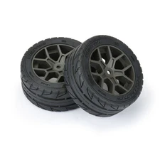 Pro-Line 1/8 Vector S3 Front / Rear 35/85 2.4" Belted Mounted Tires: Vendetta