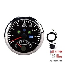 Speedometer,0-160Km/h 0-8000rpm Odometer Tachometer Gauge LCD Red Black