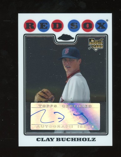 Clay Buchholz [Autograph] #229 2008 Topps Chrome card