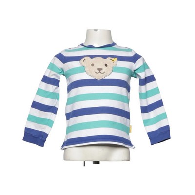 Steiff, Langarmshirt, Größe: 104, Blau/Weiß/Grün, Baumwolle/Elasthan #dgI