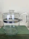 Vintage PYREX 9 Cup Percolator Coffee Pot & Lid only :  7759 Clean