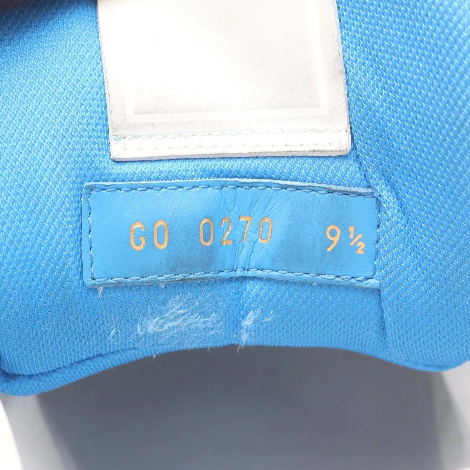 LOUIS VUITTON（LV） Sneakers LOUIS VUITTON LV Trainer 20SS pelle bianco blu #9 5 usate uomo