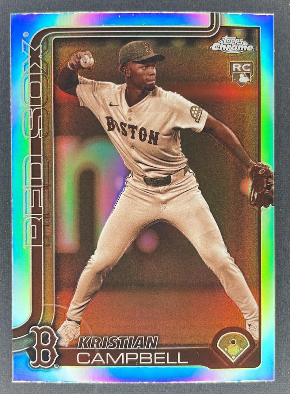 Kristian Campbell 2025 Topps Chrome (171) Sepia Refractor Rookie