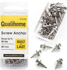 Double-Headed Wall Screw Anchors Picture Hooks - Heavy Duty Bear Claw Hanger Scr