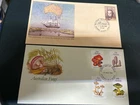 (2099) 23-1-2026 - Australia FDC x 2 cover - Charles Darwin & Mushrooms