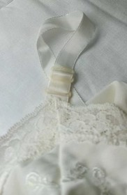 Vintage SEARS Nylon Anti-cling White Full Slip Lingerie 36