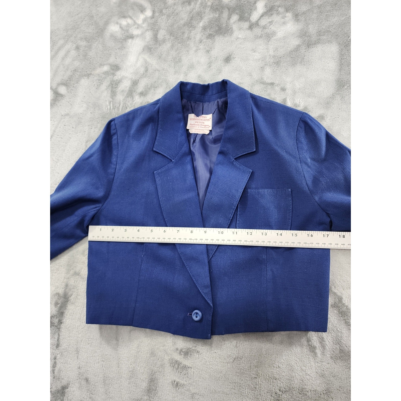 Vintage 70s Pendleton Wool Single Button Crop Bla… - image 6