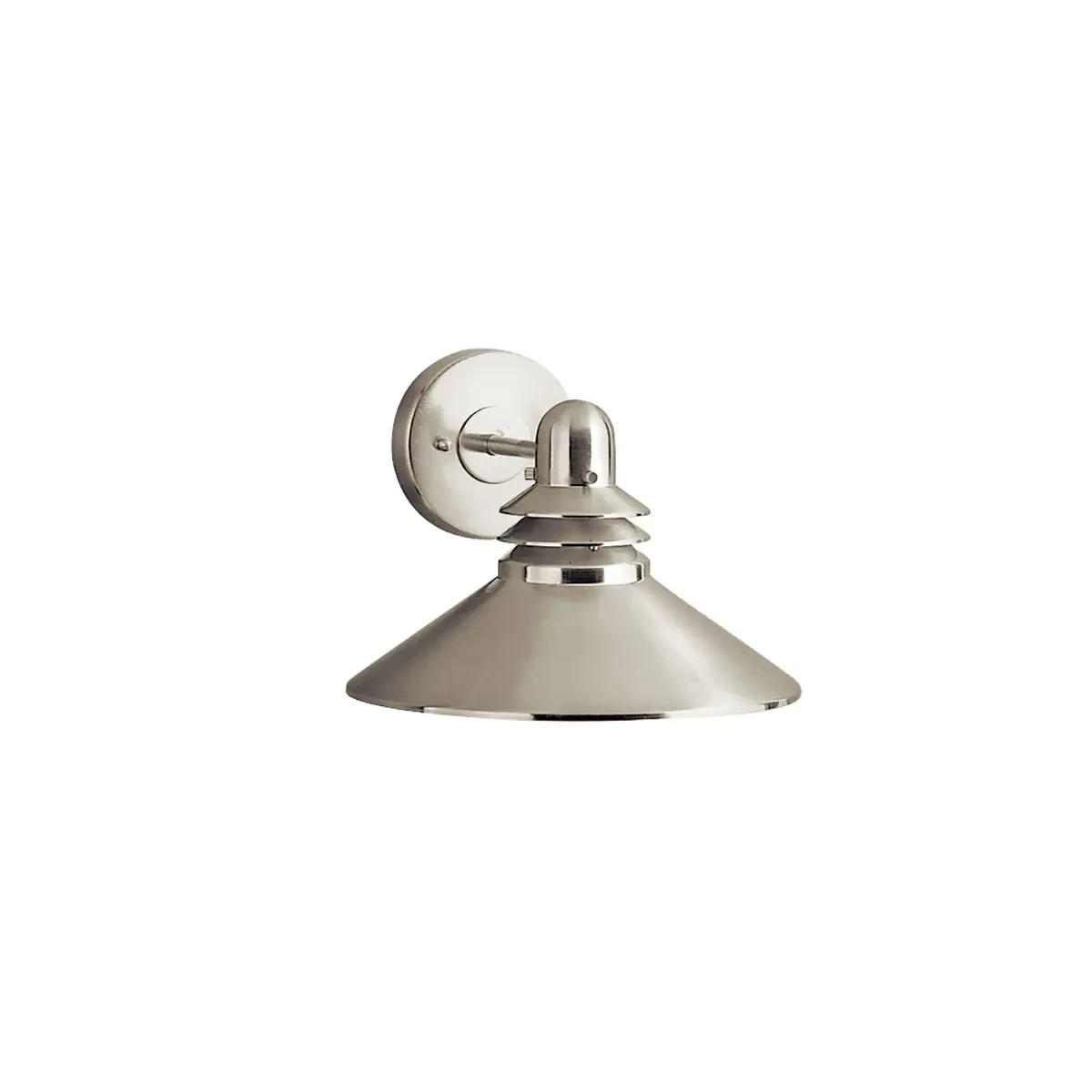 Kichler 9044NI - Greenoble 11" Tall Outdoor Wall Light - Brushed Nickel