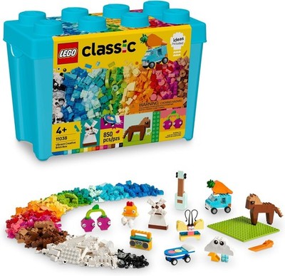 LEGO Classic Vibrant Creative Brick Box Building Blocks, 11038, Ages 4+, New