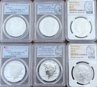 2023-S/2023 Morgan/Peace Dollar 6 Coin Set PCGS/NGC MS70/PR70 DCAM (6 Coin Set)