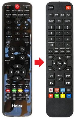 Fernbedienung passend für HAIER LES32T1000HF | LET19Z6 | LET22T1000HF