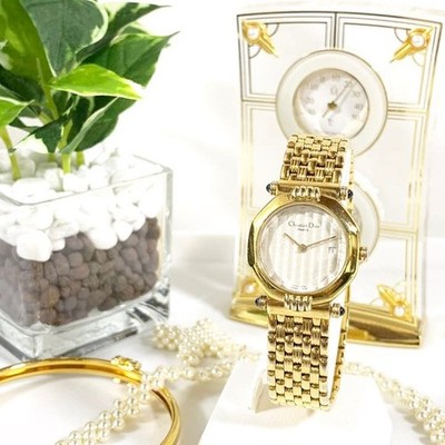 DIOR 64151 Quartz Watch 0.98in Case 6.89in Wrist | eBay