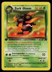 Dark Gloom 36/82 Team Rocket 1st Edition Uncommon
