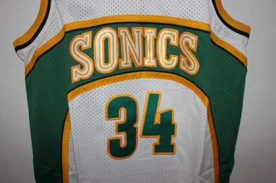 white 2006-07 Seattle SuperSonics Ray Allen (34) stitched Mitchell