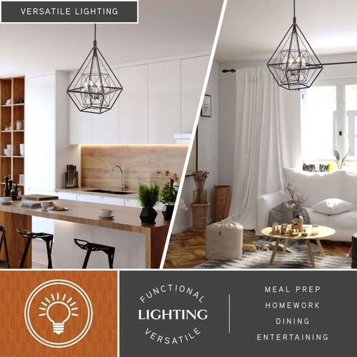 VAXCEL P0328 Bartlett 24-in. W 4 Light Pendant - Picture 3 of 9