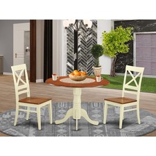 3 PC Dining Room Set for 2-dinette Table and 2 Dinette Chairs