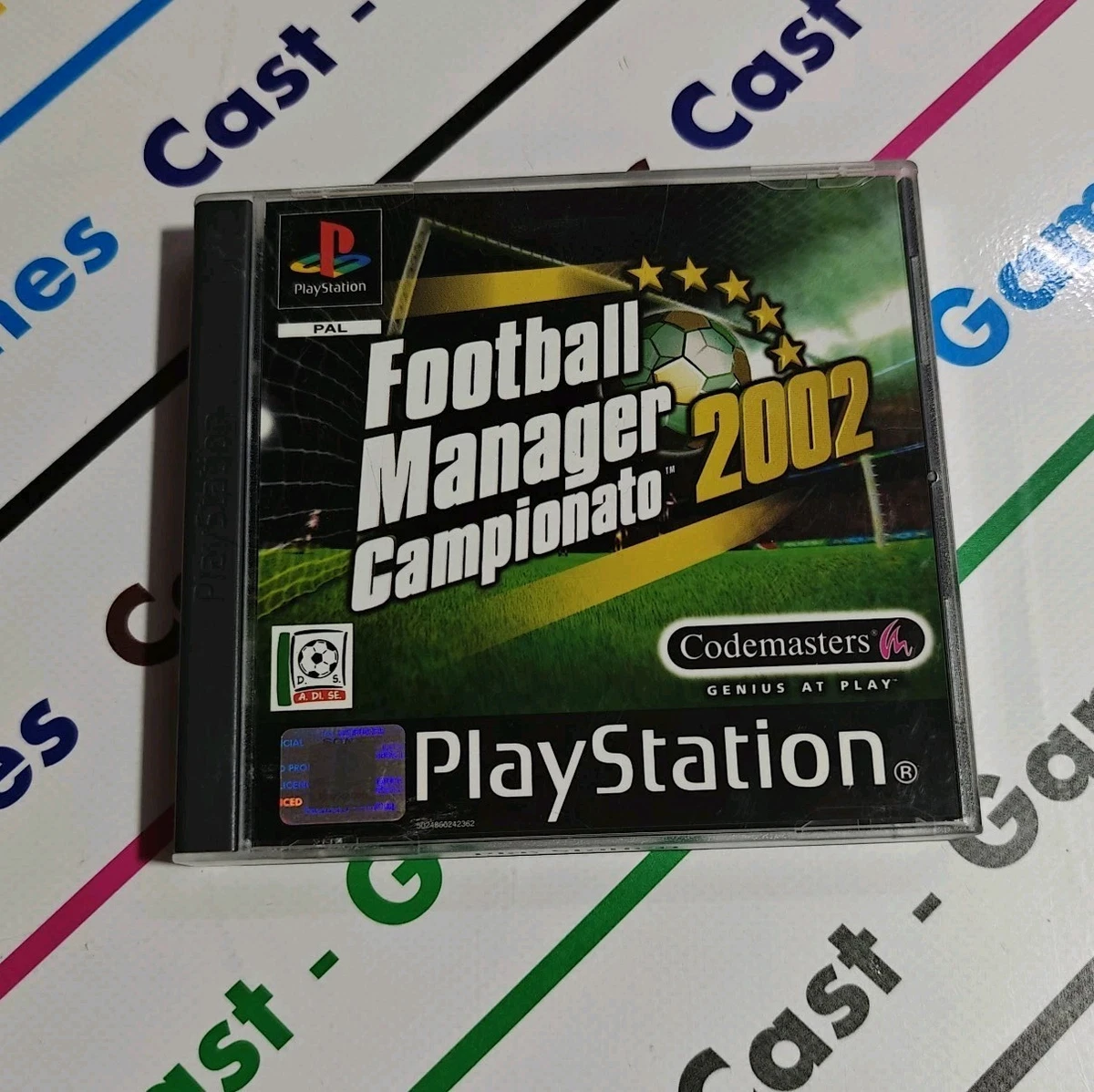 Jeu Guy Roux Football Manager 2002 – PS2 – Complet (boîte + Notice) – PAL FR