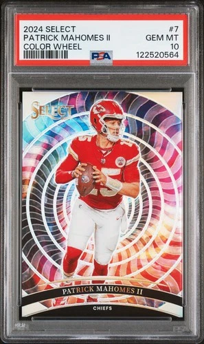 2024 PANINI SELECT COLOR WHEEL #7 PATRICK MAHOMES II PSA 10