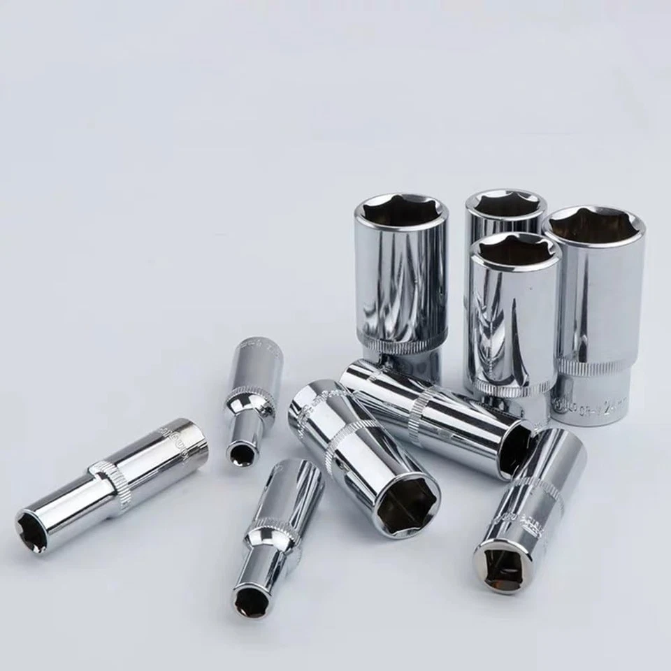 11 Piece 1/4 Inch Drive 6-Point Deep Socket Set with Sturdy Holder，Metric Siz... - Image 2 of 4